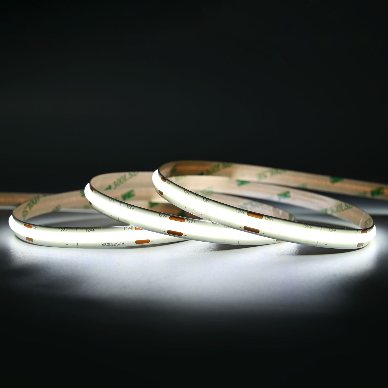 REELTECH 12v LED Tape 480 LEDs per metre 10w Cool white 6000k 02