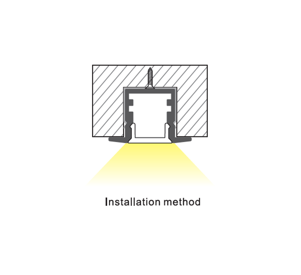 RTL143B REELTECH Linear recessed trim profile installation LED web