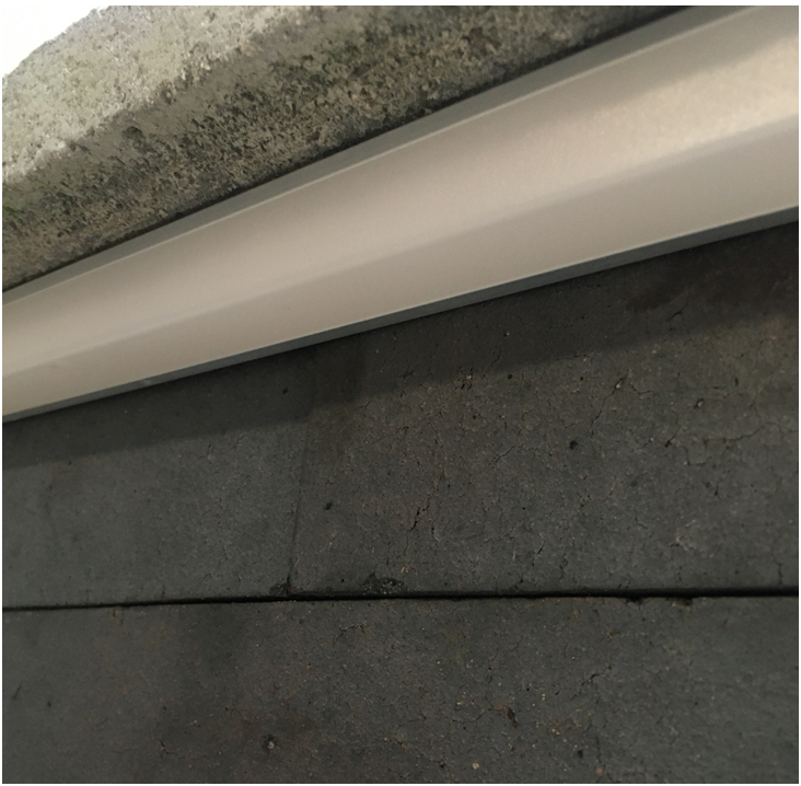 LED Step and Wall Profile side profile