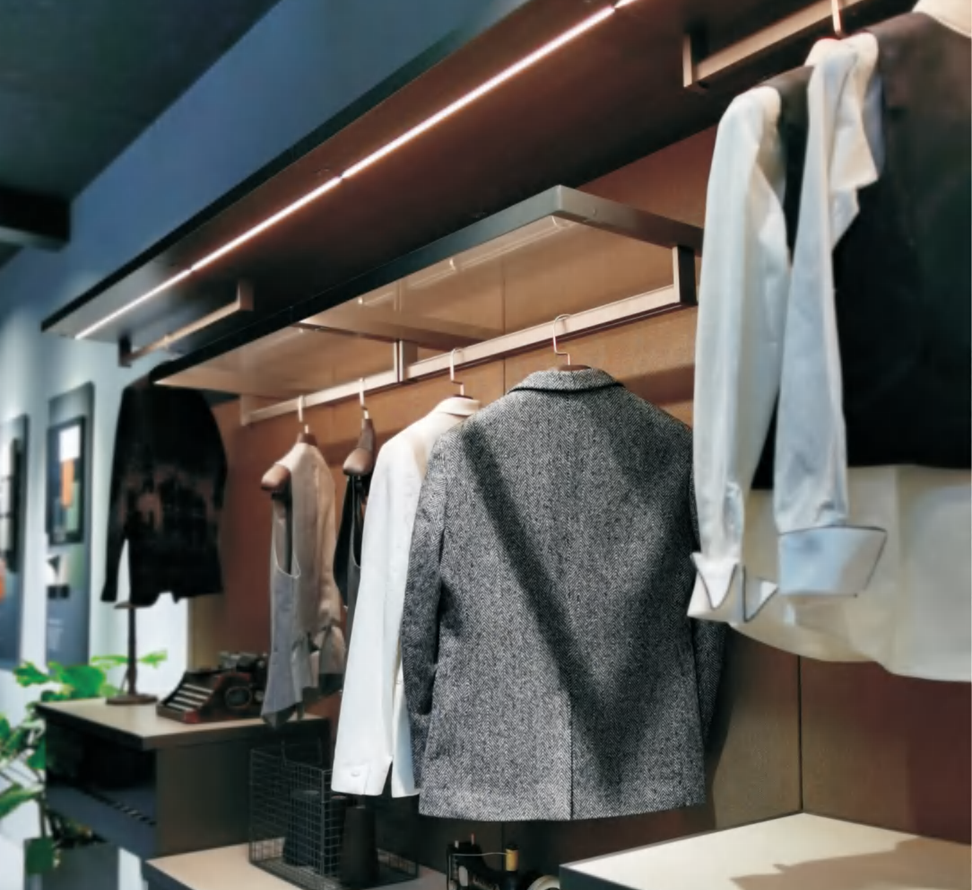 RTL143B REELTECH Linear wardrobe cupboard furniture recessed trim profile inc LED web 2