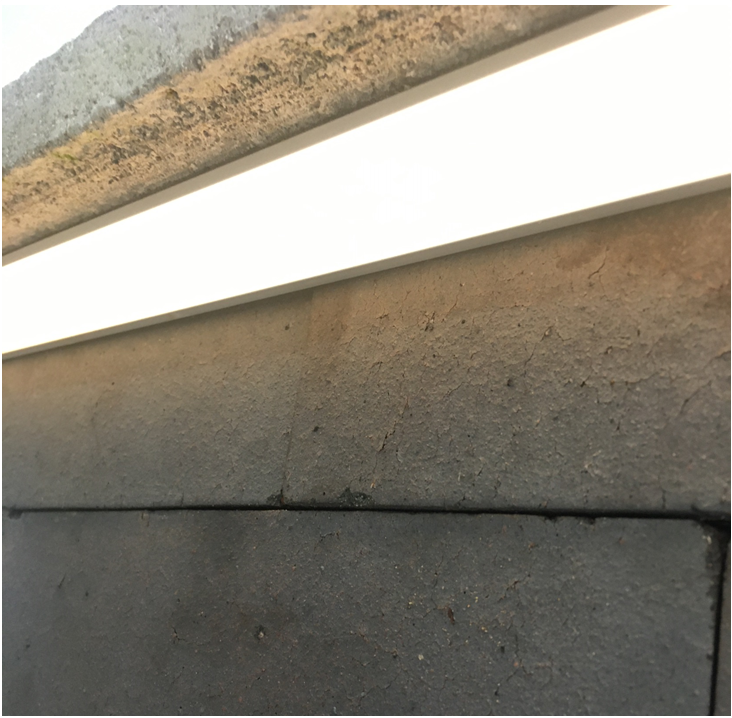 LED Step and Wall Profile side profile lit