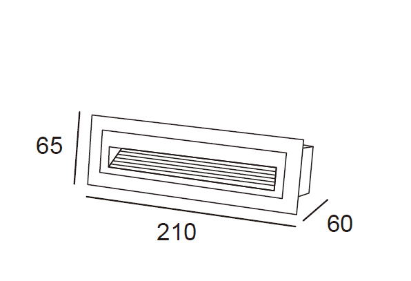 Outdoor LED Brick wall downlight uplight black reeltech dimensions web